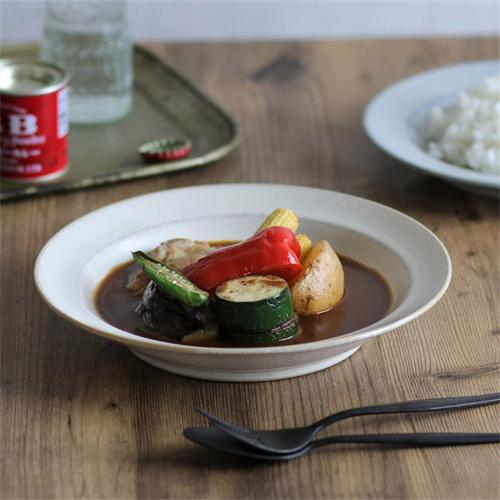 みのる陶器　美濃焼 食器]【curio-クリオ- 】カレーパスタ [日本製]オリジナル商品　2個セット　定形外郵便/ゆうパック発送 |  | 03