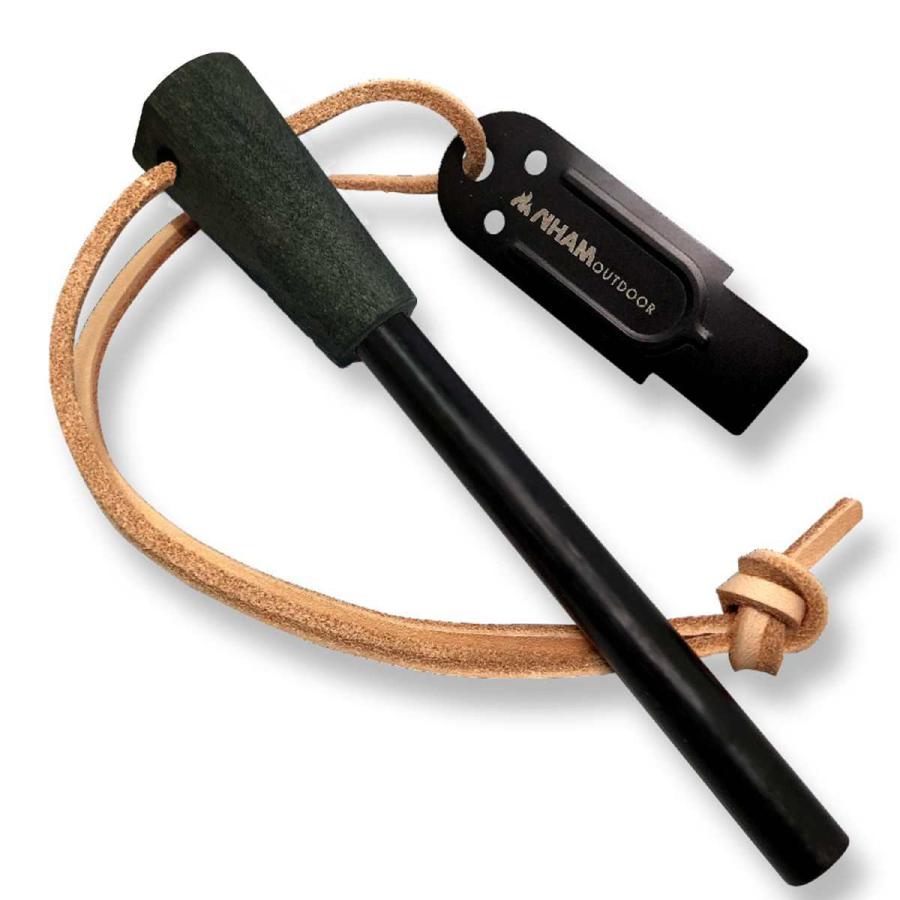 [VS魂で紹介] ファイヤースターター 塗装済ウッドグリップ　極太　大きいサイズ　フェロセリウム メタルマッチ 火打ち石 ソロキャンプ BBQ NHAM (ニャム) |  | 04