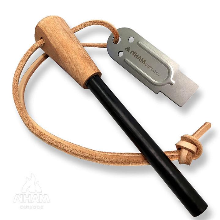 [VS魂で紹介] ファイヤースターター 極太　大きいサイズ　フェロセリウム メタルマッチ 火打ち石 ソロキャンプBBQ 火起こし 着火　NHAM (ニャム) |  | 04