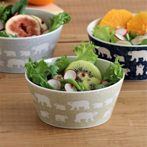 みのる陶器　白くま　軽量切立パック M 　蓋別売　オリジナル　2個セット 日本製 美濃焼　定形外郵便/ゆうパック発送 |  | 05