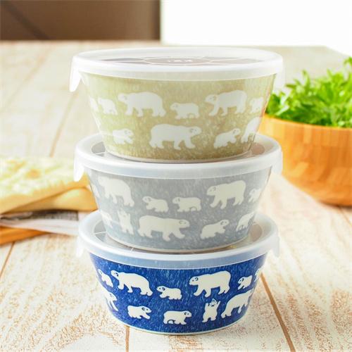 みのる陶器　白くま　軽量切立パック M 　蓋別売　オリジナル　2個セット 日本製 美濃焼　定形外郵便/ゆうパック発送 |  | 10