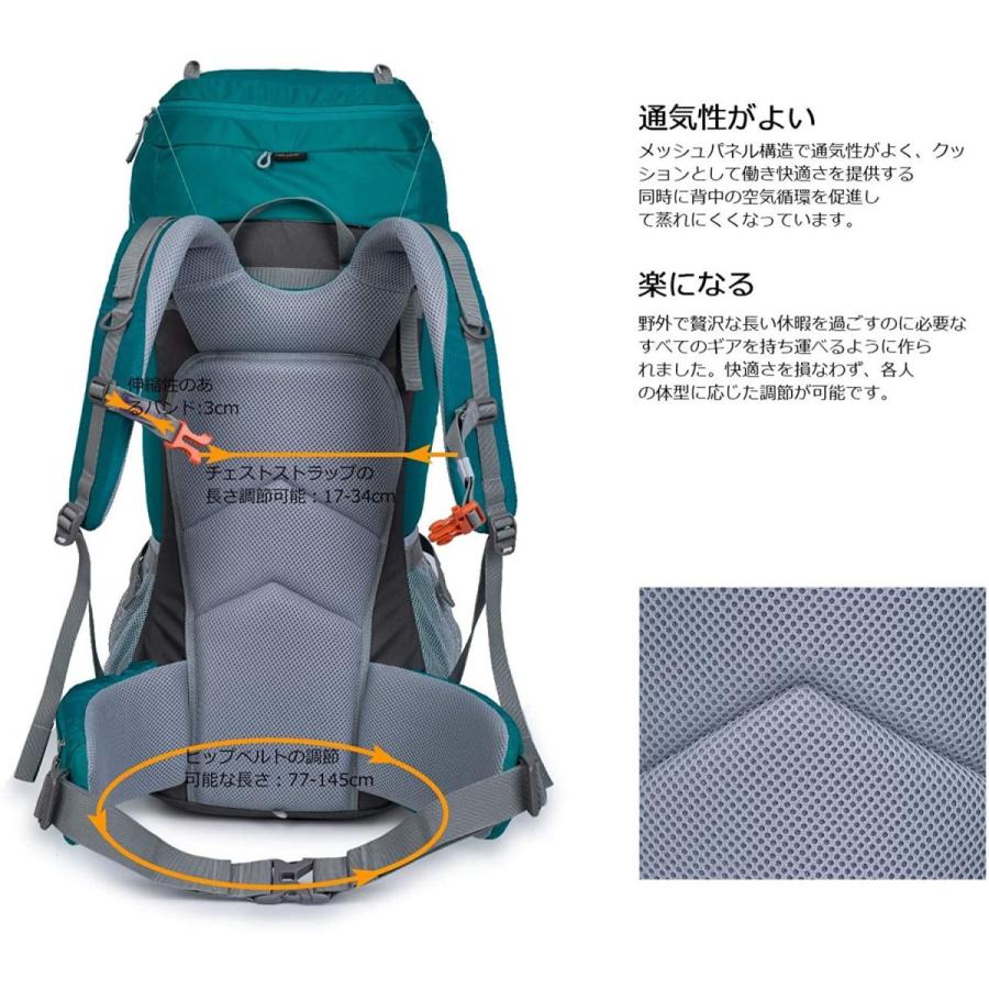 超特価激安 Mountaintop 55l 65l 登山バッグ 大容量 ザック 登山 リュック 防水 ハイキング バックパック キャンプ 防災 旅行用 60 Off Copticchamber Com