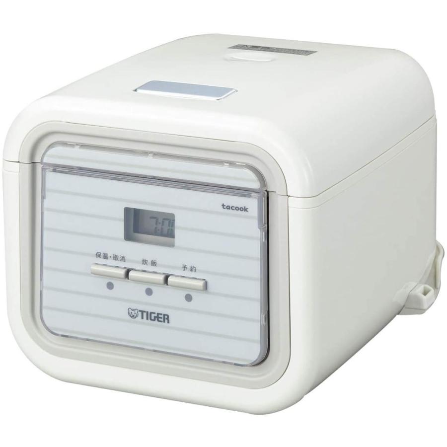 炊飯器 炊きたて 3合 炊きたて キッチン家電 レシピ付 タイガー魔法瓶 Tiger 一人暮らし用 マイコン シンプルホワイト Tacook ネクストイノベーションのタイガー魔法瓶 Tiger Jaj A552 W