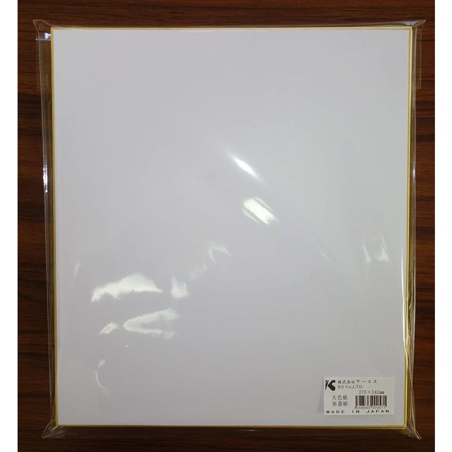 大色紙 奉書紙 10枚 242×273mm 「書道 水彩画 水墨画 貼り絵 サイン