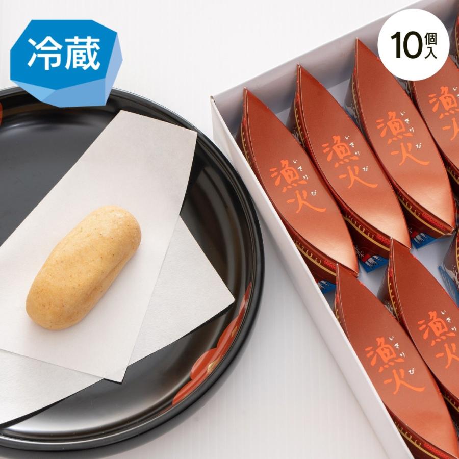 漁火 いさりび 10個箱詰め いか粉末を餡に練り込んだ三陸宮古の郷土和菓子 岩手県 宮古市 西野屋 2 0010 10 岩手県宮古市 西野屋本店 通販 Yahoo ショッピング