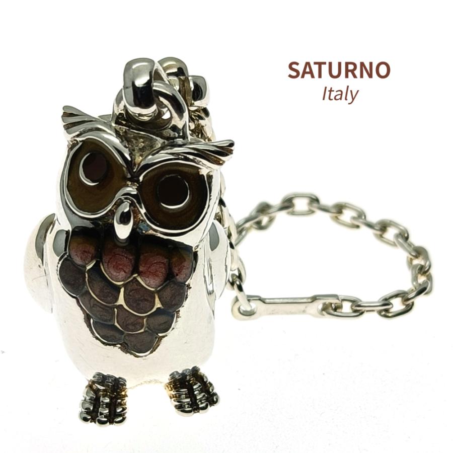当店通常価格27500円】ミミズクキーホルダー SATURNO イタリア 誕生日