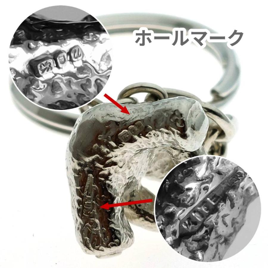 ロンドン テディ 純銀製キーホルダー テディベア キーホルダー