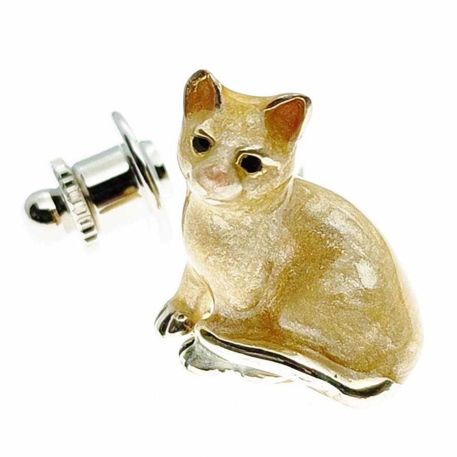 当店通常価格16500円】白いネコ ラペルピン ネコ サツルノ社