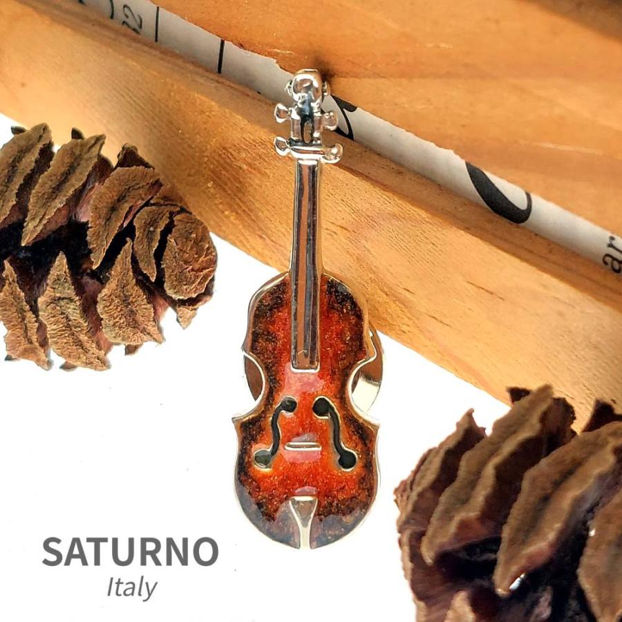 当店通常価格19800円】ラペルピン バイオリン（ヴァイオリン）SATURNO 