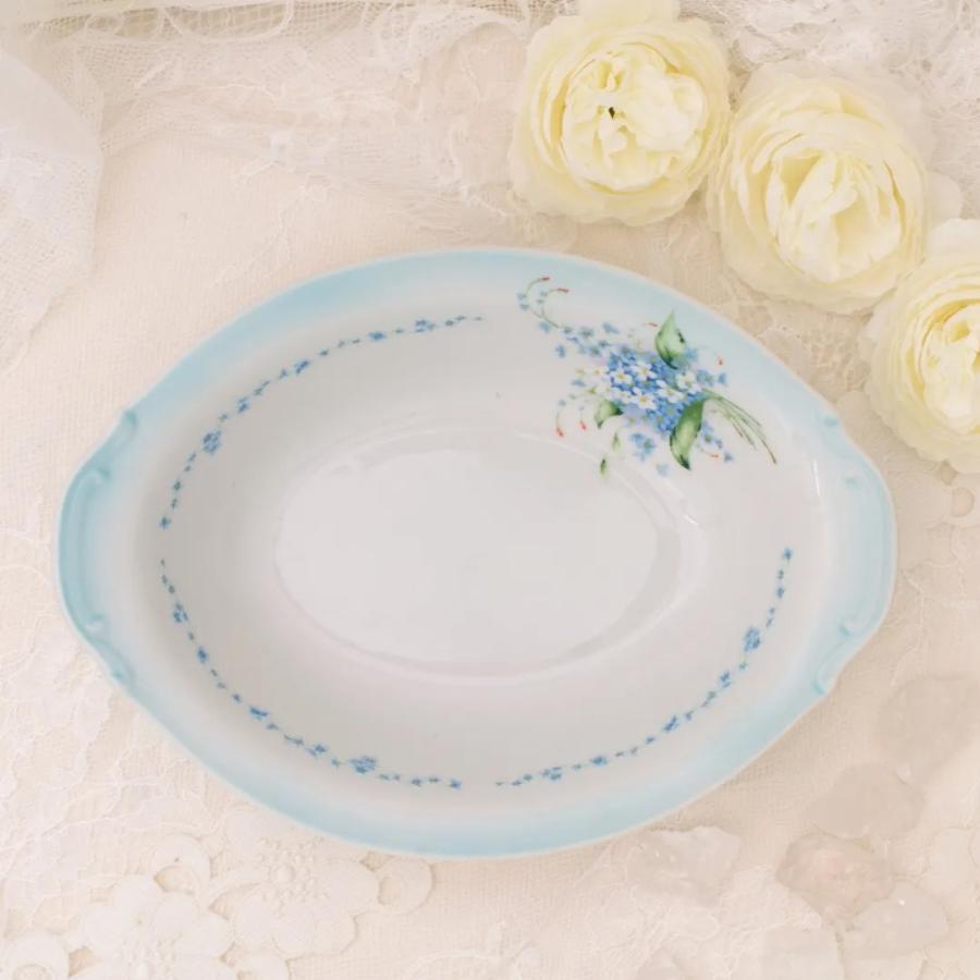 イマン ダイアナローズ レトロカレー皿 陶器 オーバルプレート イマン