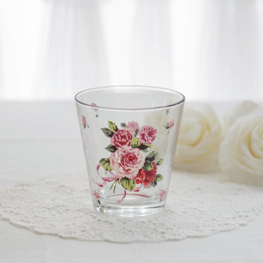 ガラスタンブラー ローズヴィーナス タンブラー ジュースグラス 薔薇