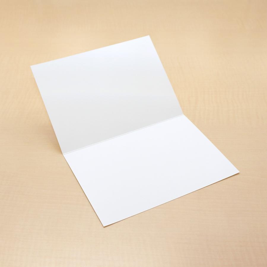 A5大 2つ折カード 【50枚入】インクジェット専用紙 ホワイト 席札