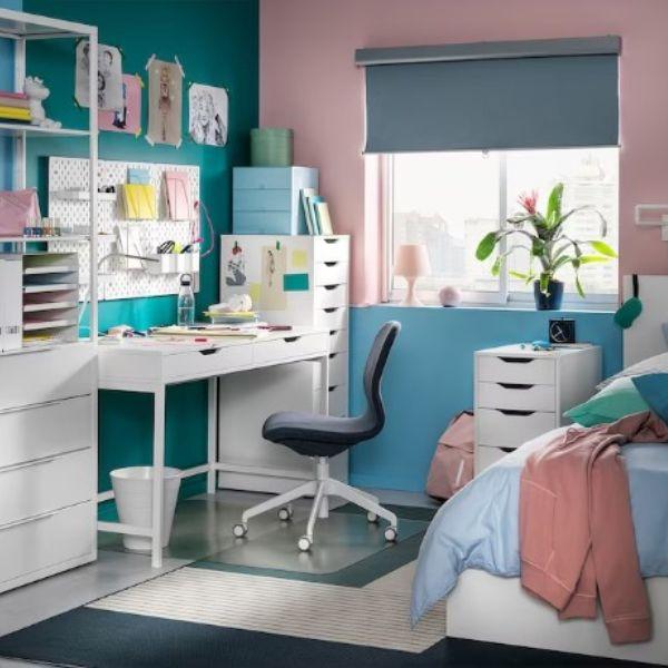 IKEA ALEX イケア　アレクス　　 引き出しユニット　チェスト ALEX アレクス 引き出しユニット, ホワイトステイン/オーク調, 36x70