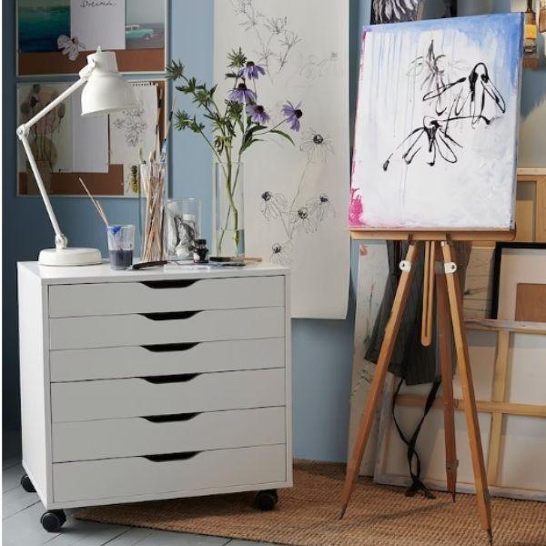 IKEA ALEX イケア アレクス 引き出しユニット キャスター付き 67x66 cm