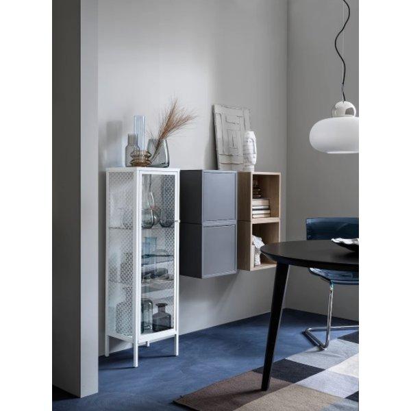 イケア（IKEA） BAGGEBO バッゲボー キャビネット ガラス扉, メタル