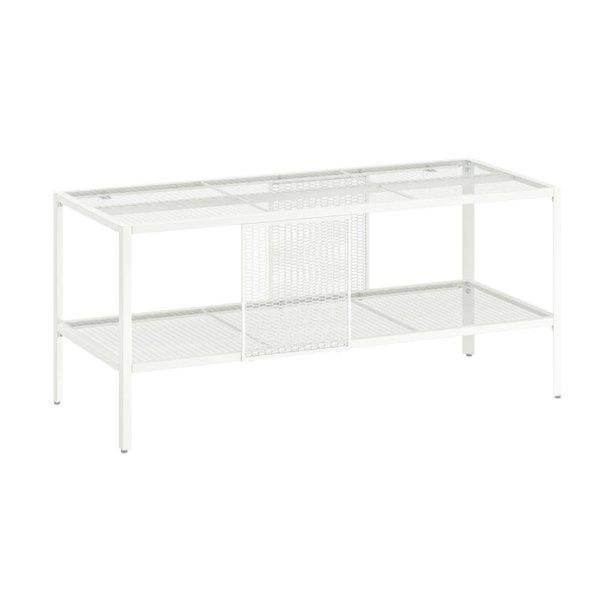 イケア（IKEA） BAGGEBO バッゲボー テレビ台, メタル/ホワイト
