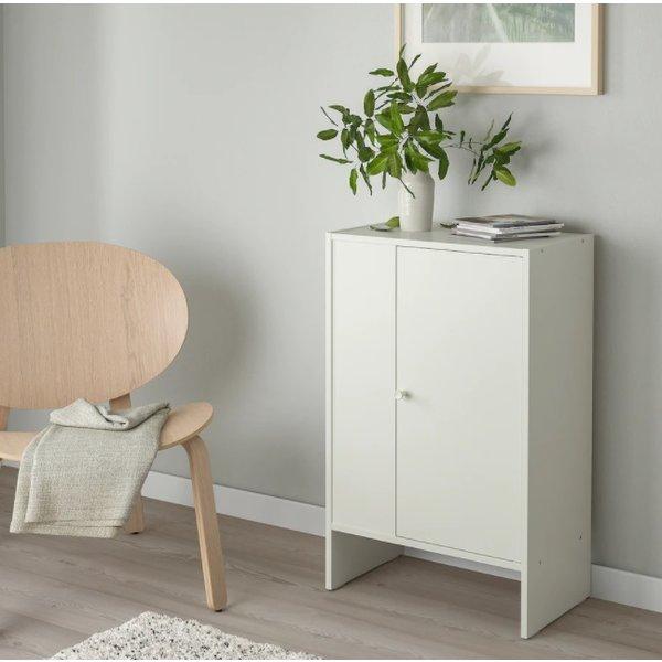 イケア（IKEA） BAGGEBO バッゲボー キャビネット 扉付, ホワイト