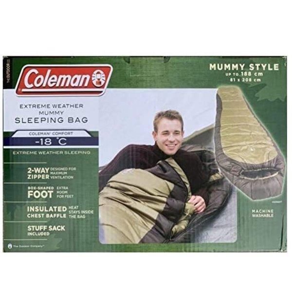 Coleman EXTREME WHEATHER MUMMY コールマンエクストリームウェザーマミースリーピングバッグ 寝袋 208×81cm  (Model:2000012598) :colemanmummy20881:ニックス - 通販 - Yahoo!ショッピング