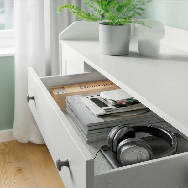 イケア（IKEA） HAUGA ハウガ サイドボード, ホワイト140x84 cm