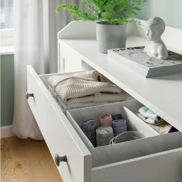 イケア（IKEA） HAUGA ハウガ サイドボード, ホワイト140x84 cm