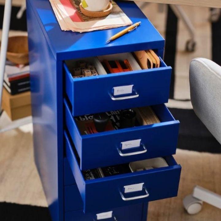 IKEA HELMER ヘルメル 6段チェスト ピンク　廃盤レアカラー　イケア イケア（IKEA） HELMER ヘルメル 引き出しユニット キャスター付き