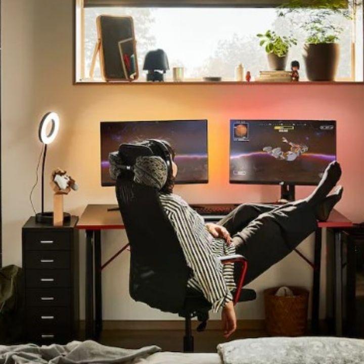 イケア（IKEA） HUVUDSPELARE フーヴドスペラレ ゲーミングデスク