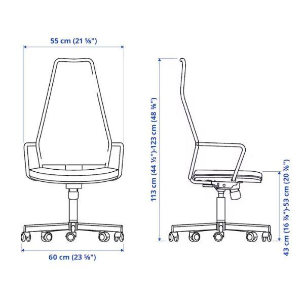 IKEA イケア HUVUDSPELARE フーヴドスぺラレ　ゲーミングチェア HUVUDSPELARE krzesło gamingowe, czarny - IKEA