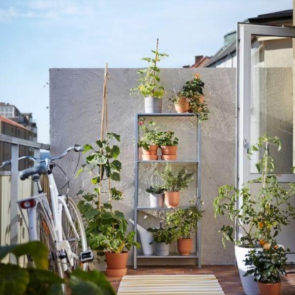 IKEA イケア HYLLIS ヒュッリス シェルフユニット, 室内 屋外用 亜鉛