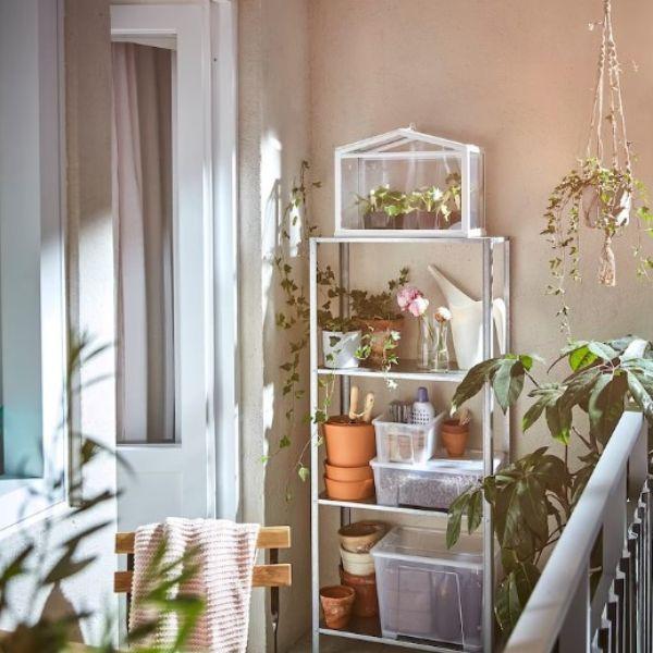 IKEA イケア HYLLIS ヒュッリス シェルフユニット, 室内 屋外用 亜鉛