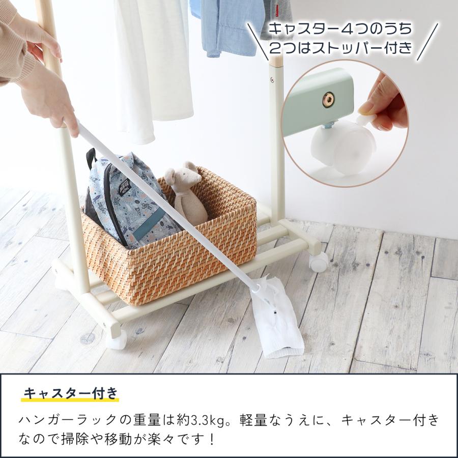 サイズ、デザインオーダー可！お子様用ハンガーラック●ナチュラルブラウン●受注製作 jjr-100h.jpg