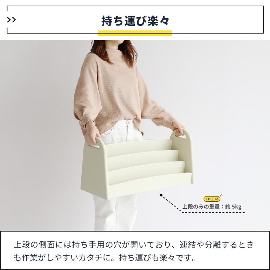 モンテッソーリ 棚 絵本ラック 絵本棚 絵本収納 スリム 木製 天然木