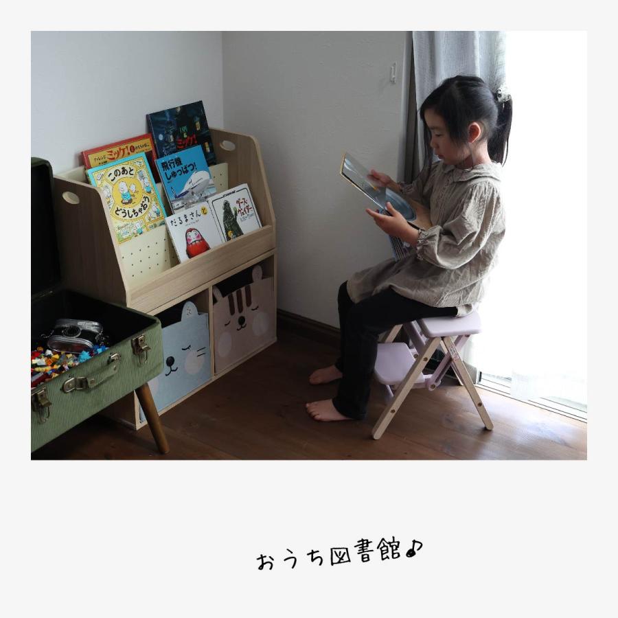 子供 ステップ 踏み台 2段 手洗い トイレ キッチン スツール チェア 子供部屋 リビング 北欧 おしゃれ 木製  ILS-3551の画像