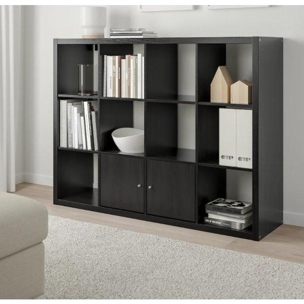 イケア（IKEA） KALLAX カラックス シェルフユニット ブラックブラウン 