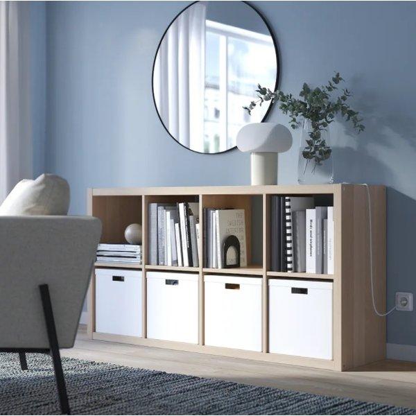 イケア（IKEA） KALLAX カラックス シェルフユニット ホワイトステイン
