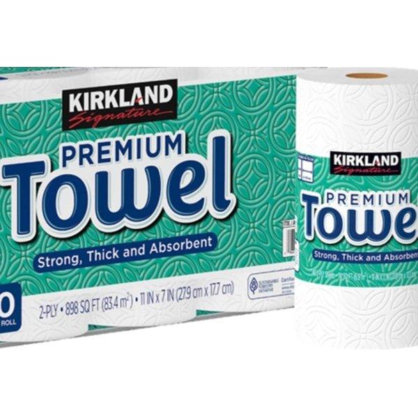 KIRKLAND Signature カークランド プレミアム ペーパータオル 2枚重ねキッチンペーパー 3ロール 140シート