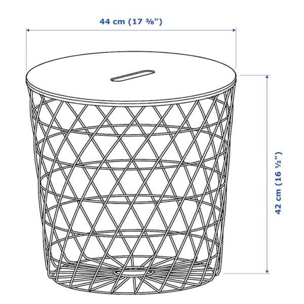 イケア（IKEA） KVISTBRO クヴィストブロー リビングテーブル 収納付き