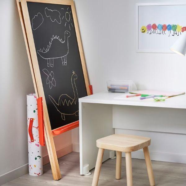 IKEA イケア MALA モーラ イーゼル ソフトウッドの画像