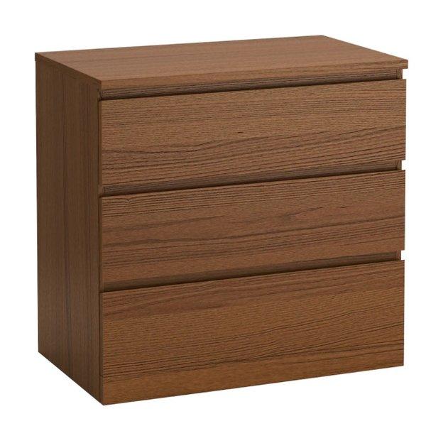 イケア（IKEA） MALM マルム チェスト 引き出し 3段 ブラウンステイン