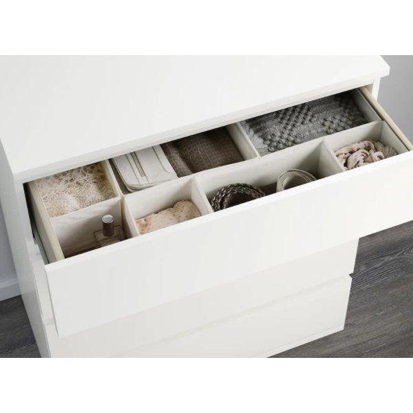 イケア（IKEA） MALM マルム チェスト 引き出し 4段 ホワイト 80x100