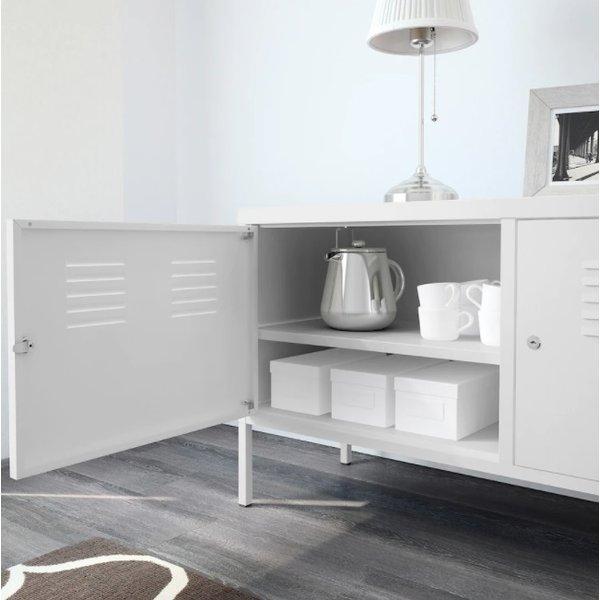IKEA ホワイトキャビネット 美品 イケア（IKEA） PS キャビネット ホワイト 119x63cm 902.514.52