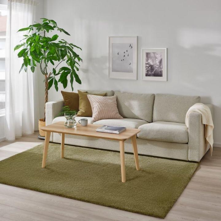 イケア（IKEA） STOENSE ストエンセ ラグ パイル短 133x195 cm