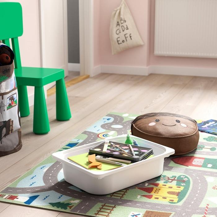 イケア（IKEA） おもちゃ収納 子供部屋収納 収納棚 収納ボックス付き