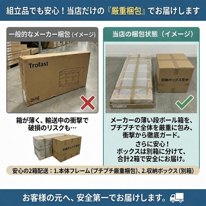 イケア（IKEA） 【完成品も選べる】 プロが組立・検品済 発送前に梱包