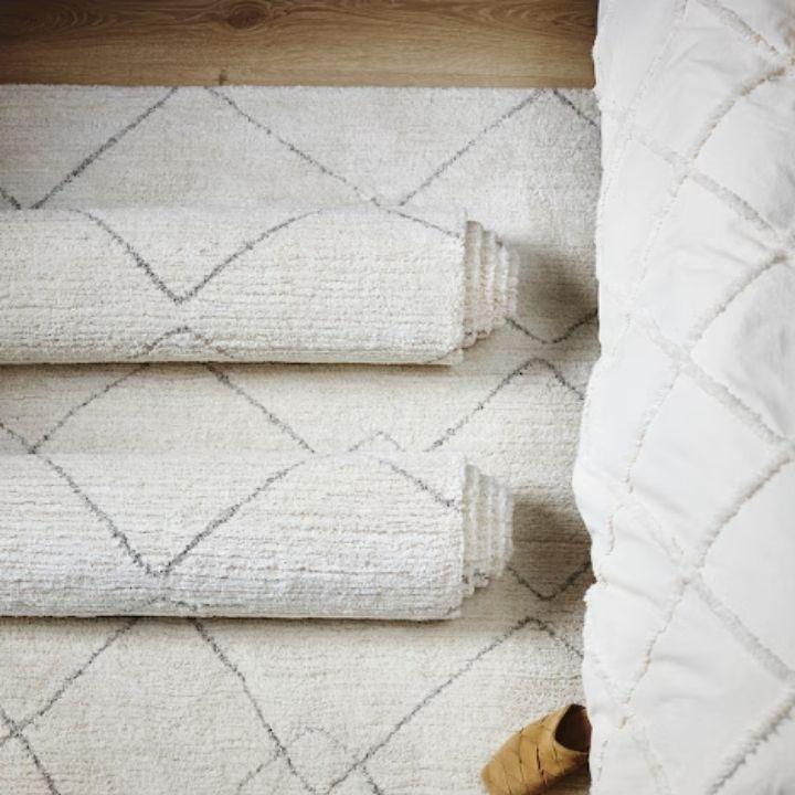 イケア（IKEA） TVERSTED トヴェルステド ラグ パイル短 ベージュ