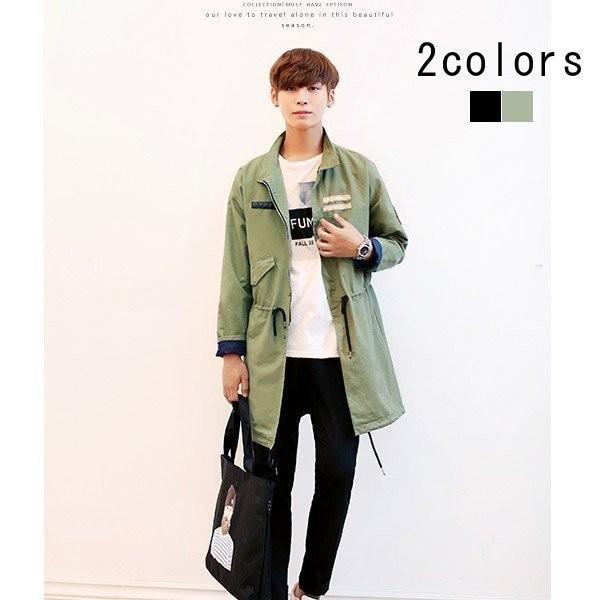 交換無料 送料無料18秋新作ミリタリーコートスプリングコートロングコートメンズファッションゆったりモッズコート大きいサイズ折襟アウターカジュアル 独創的 Mercurytechnologies Mn Com