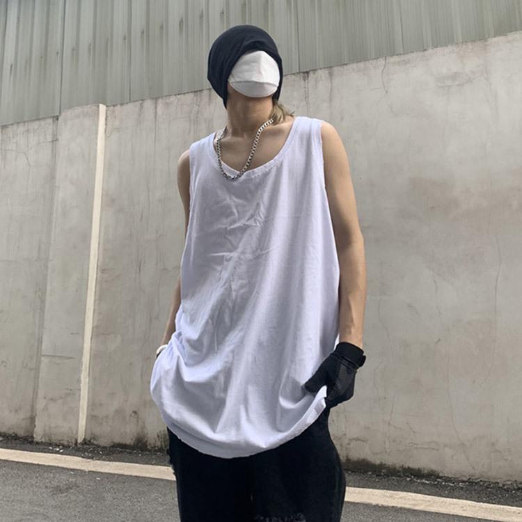 日本未入荷 送料無料 タンクトップ ロング 長さ75cm M 4l メンズ ロングタンクトップ タンク インナー 夏服 ダメージ ゆったり トップス 夏 Novabookings Com Br