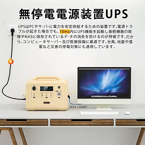 通販 激安◇Eco Playポータブル電源 大容量 960Wh 長寿命 高品質 1200W
