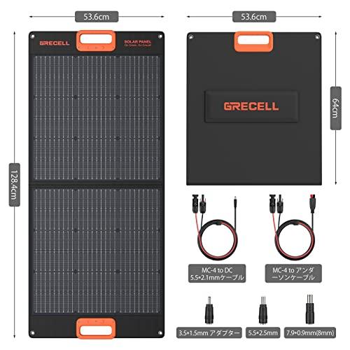 毎週更新ソーラーパネル100W GRECELL 折りたたみソーラーチャージャー