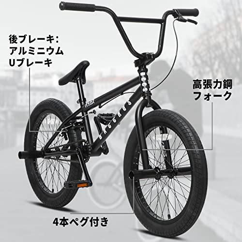 Bacchus BMX 自転車 20インチ フリースタイルBMXバイク スチール製ペグ付属 中級 