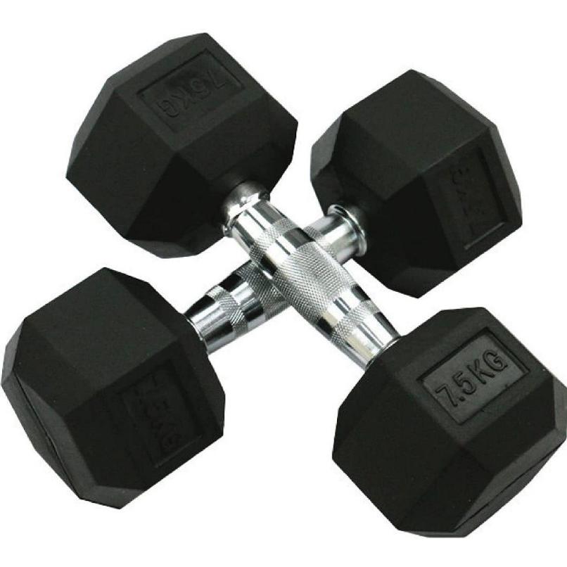 ラバーヘックス ダンベル 7.5kg 2個 - 家電 ラバーヘックス ダンベル 7.5kg 2個 - 家電